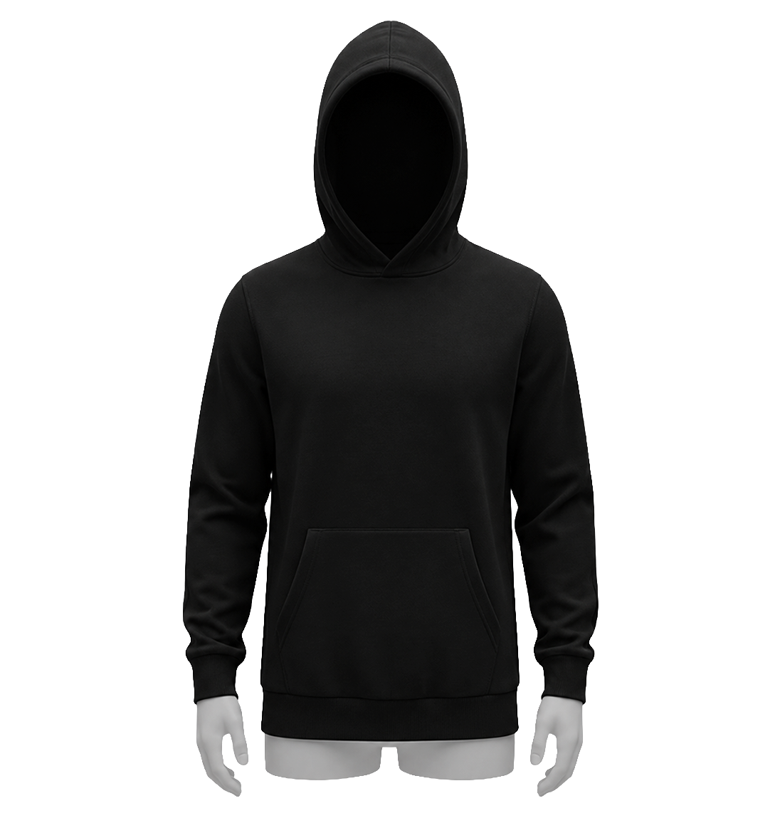 Hoodies Unisex-Sweater Schwarz