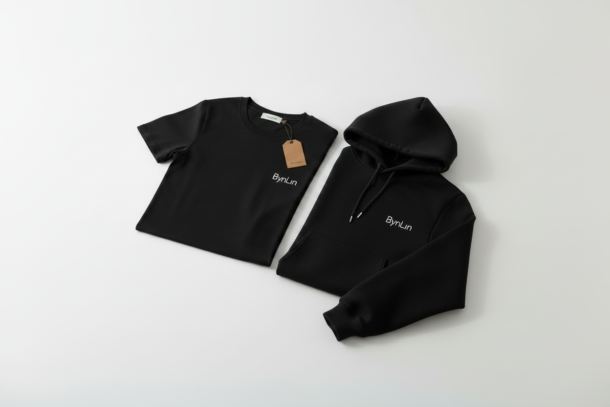 BynLyn Black and White T-Shirt and Hoodie